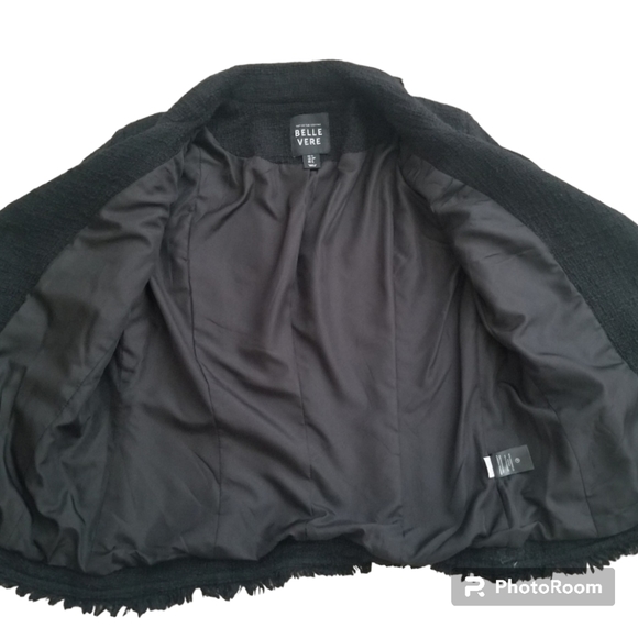 Belle Vere Tweed Moto Jacket EUC - Picture 4 of 15